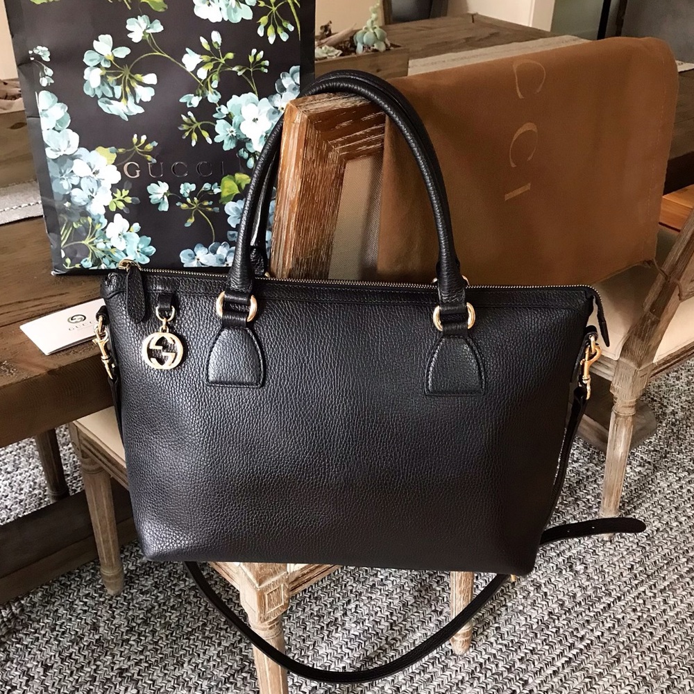 🚫SOLD 08/17🚫AUTH GUCCI GG Convertible Dome Bag❤️ - Picture 1 of 16